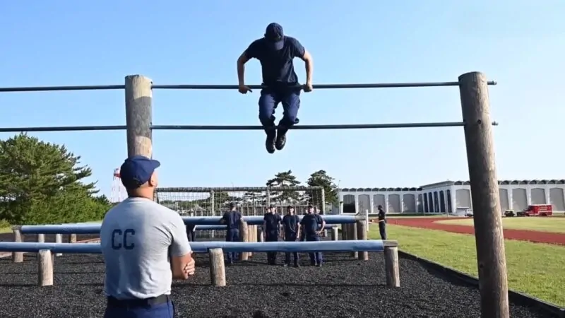 Coast Guard Reserve Members Undergoing Training