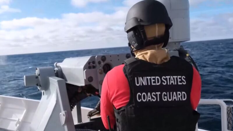 Firing the BIG GUNS on the Fast Response Cutter USCGC Melvin Bell