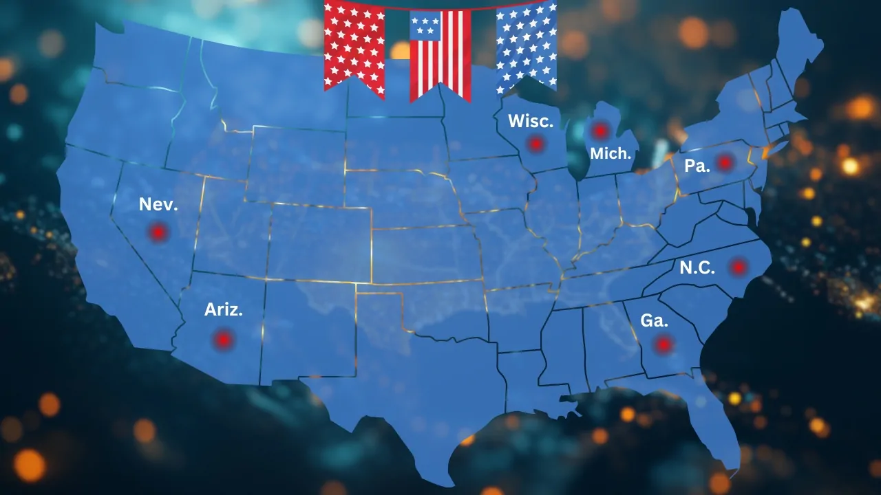 7 swing states for 2024 elections