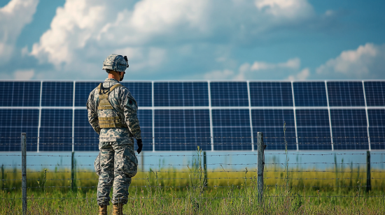 soldier at the field